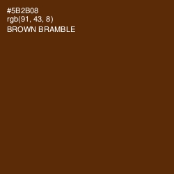 #5B2B08 - Brown Bramble Color Image